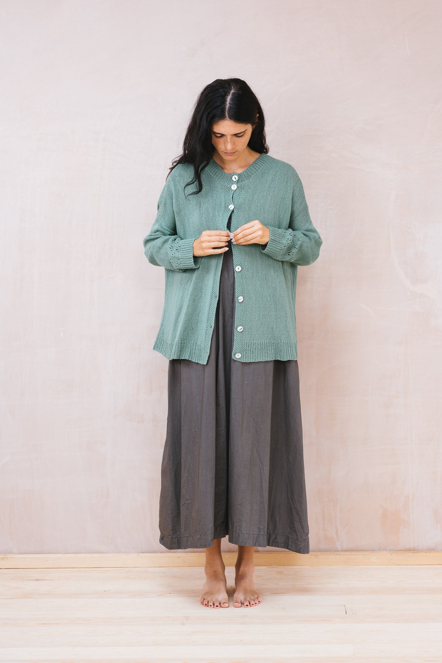 big lacey cardigan cotton cashmere