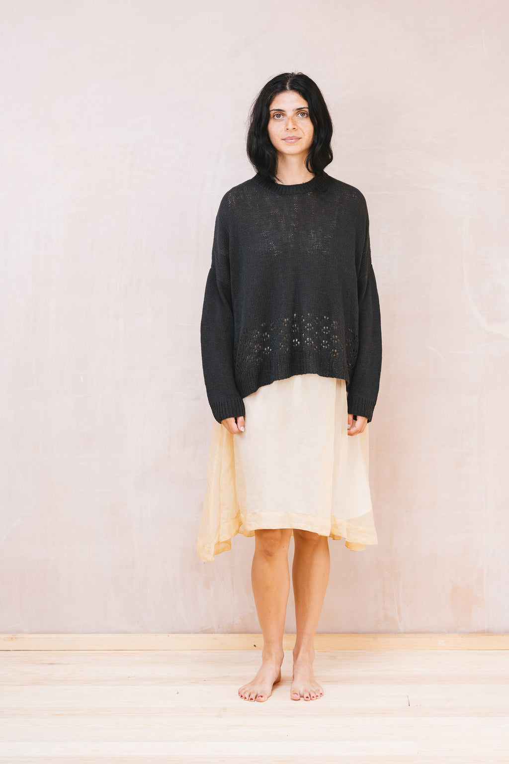 big lacey sweater cotton cashmere
