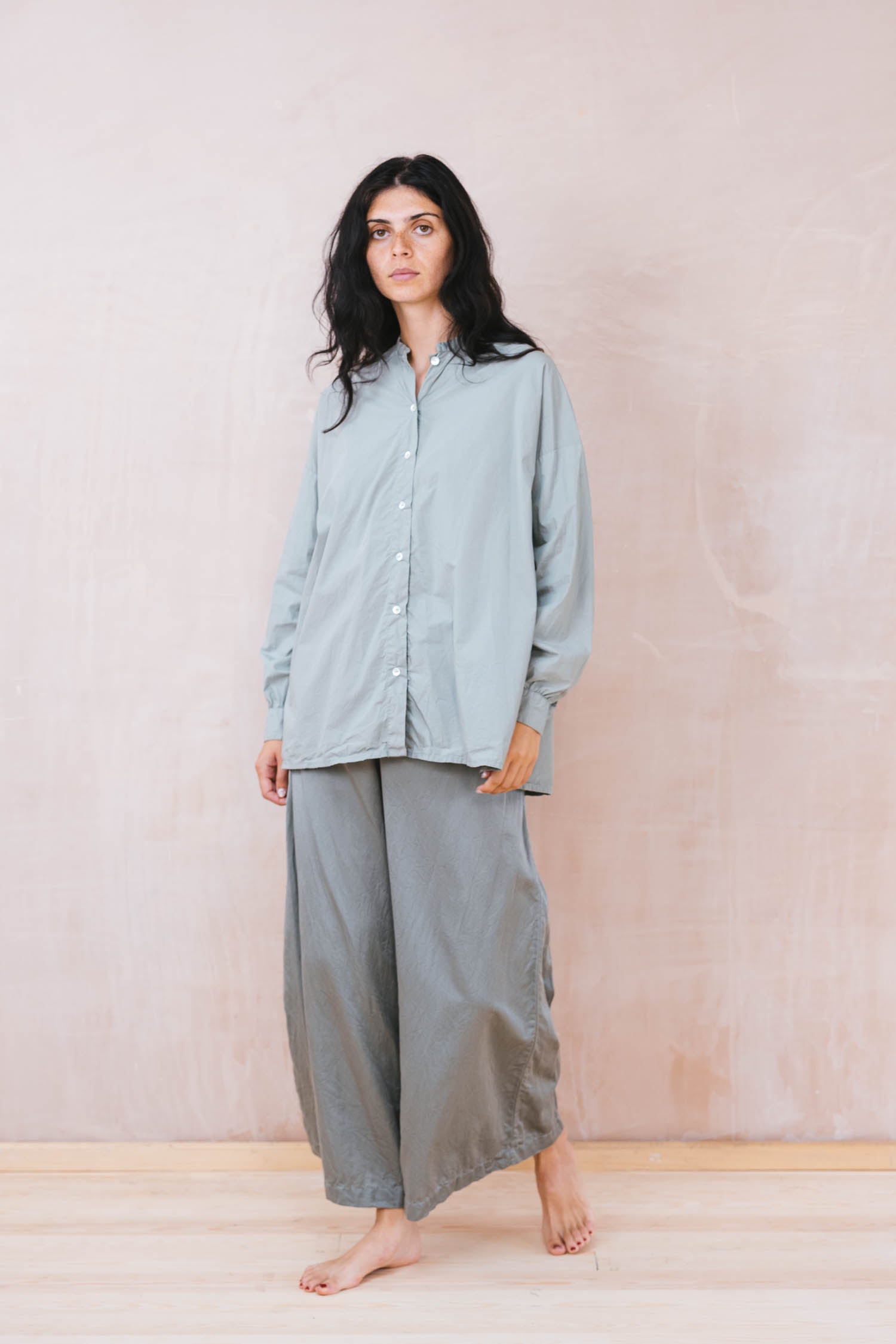 button thru shirt cotton poplin