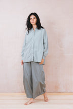 button thru shirt cotton poplin