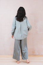mud pants silk cotton satin