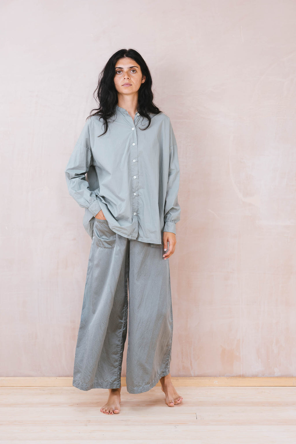 mud pants silk cotton satin