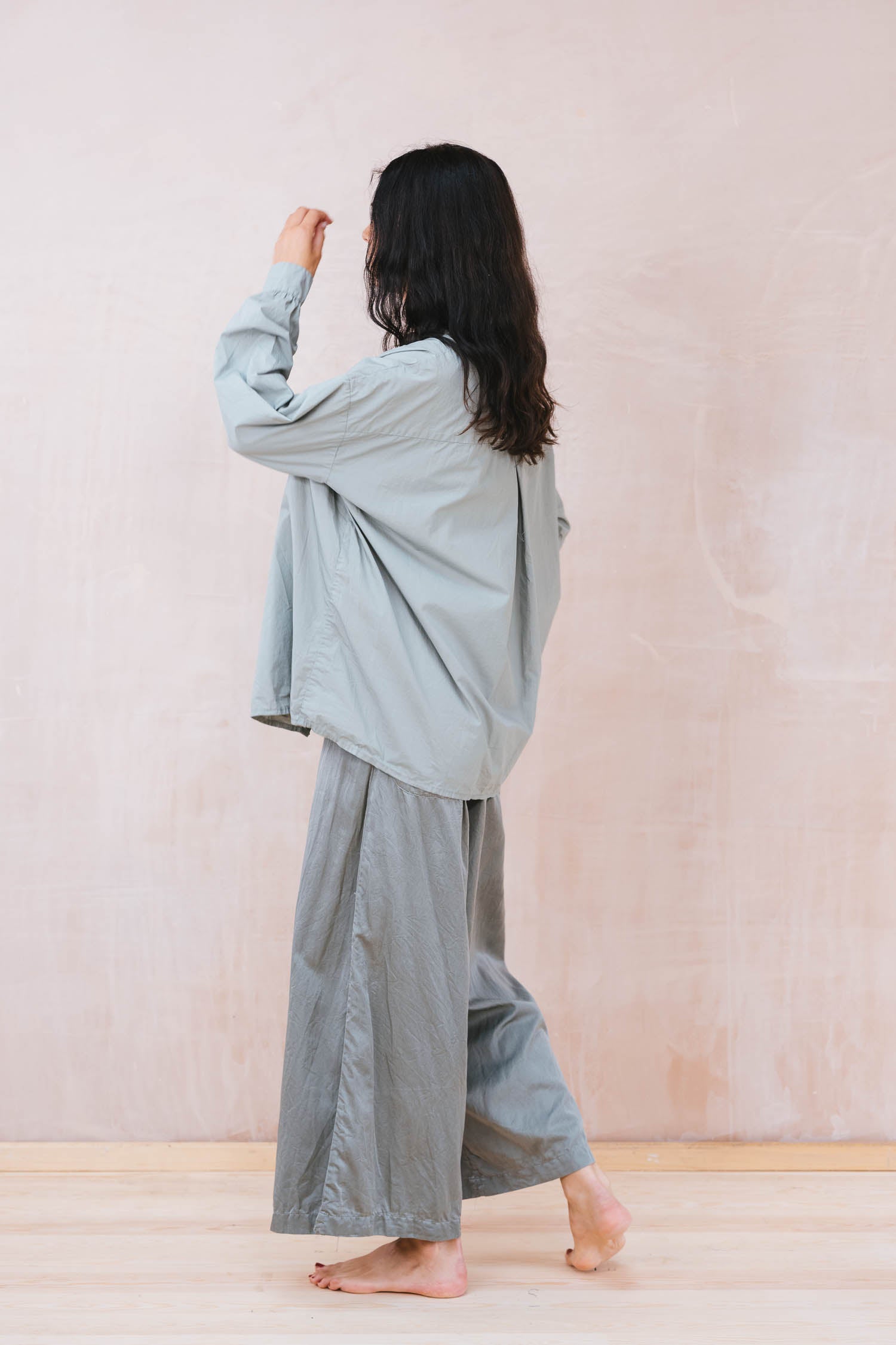 button thru shirt cotton poplin