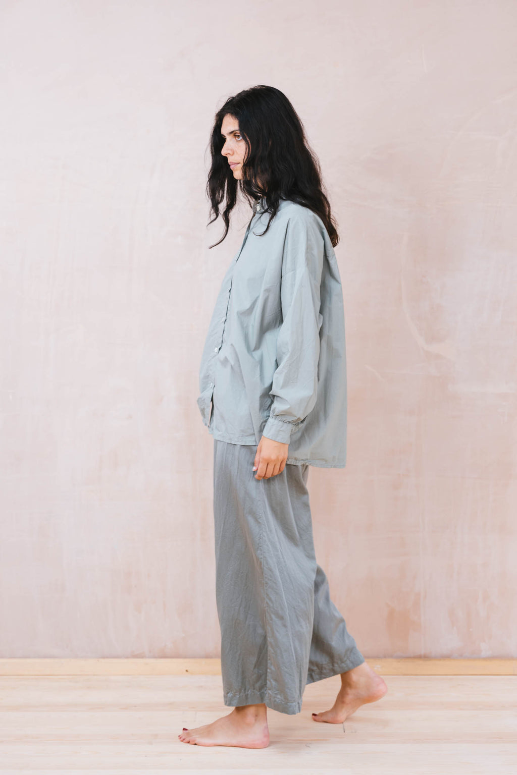 button thru shirt cotton poplin