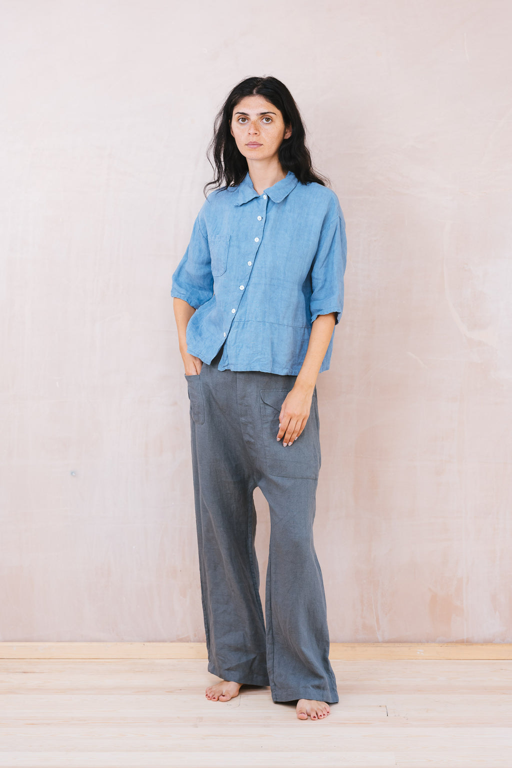 french painter pants linen