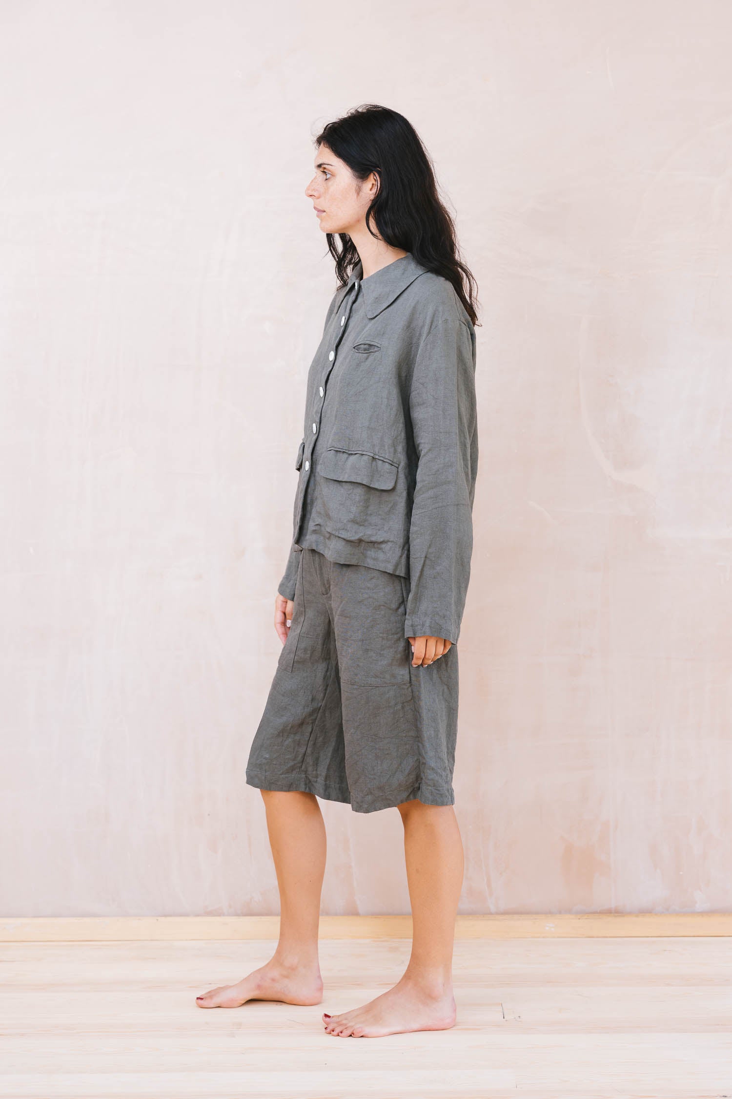 long shorts linen