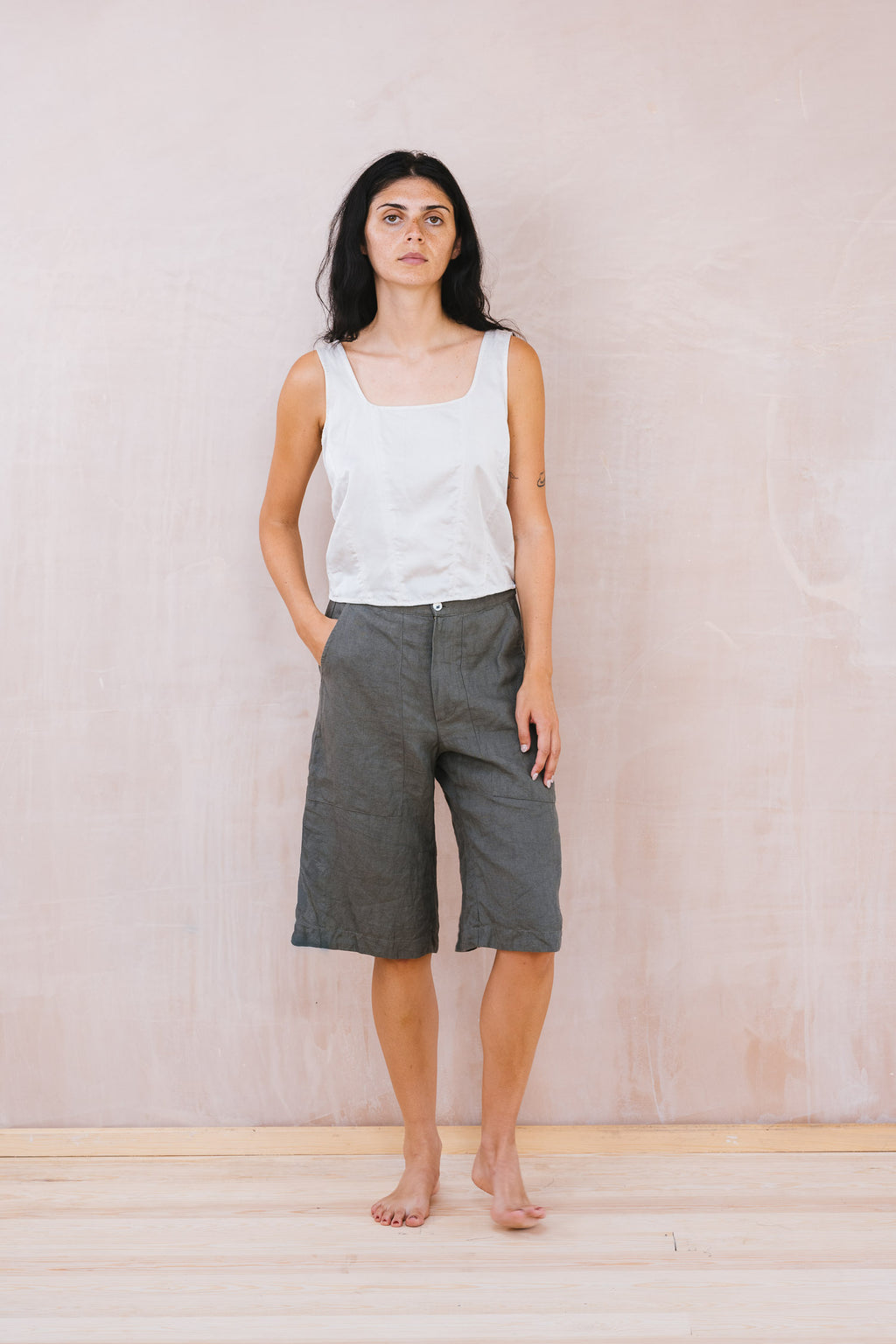 long shorts linen