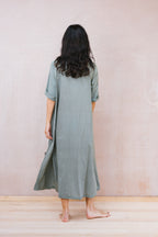 pleat dress cambric