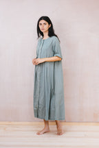 pleat dress cambric