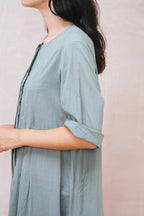 pleat dress cambric