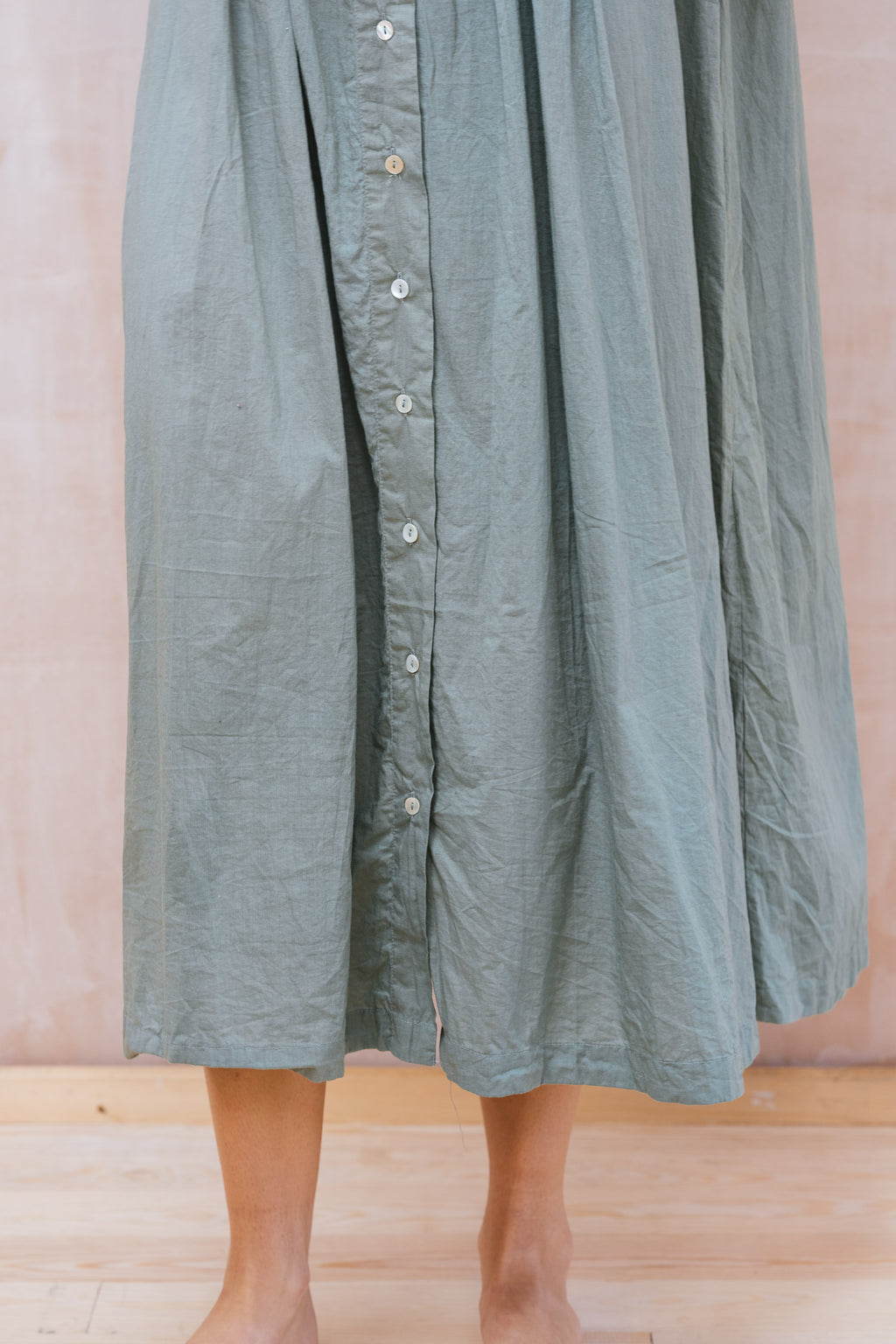 pleat dress cambric
