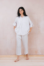 japan pants silk cotton satin