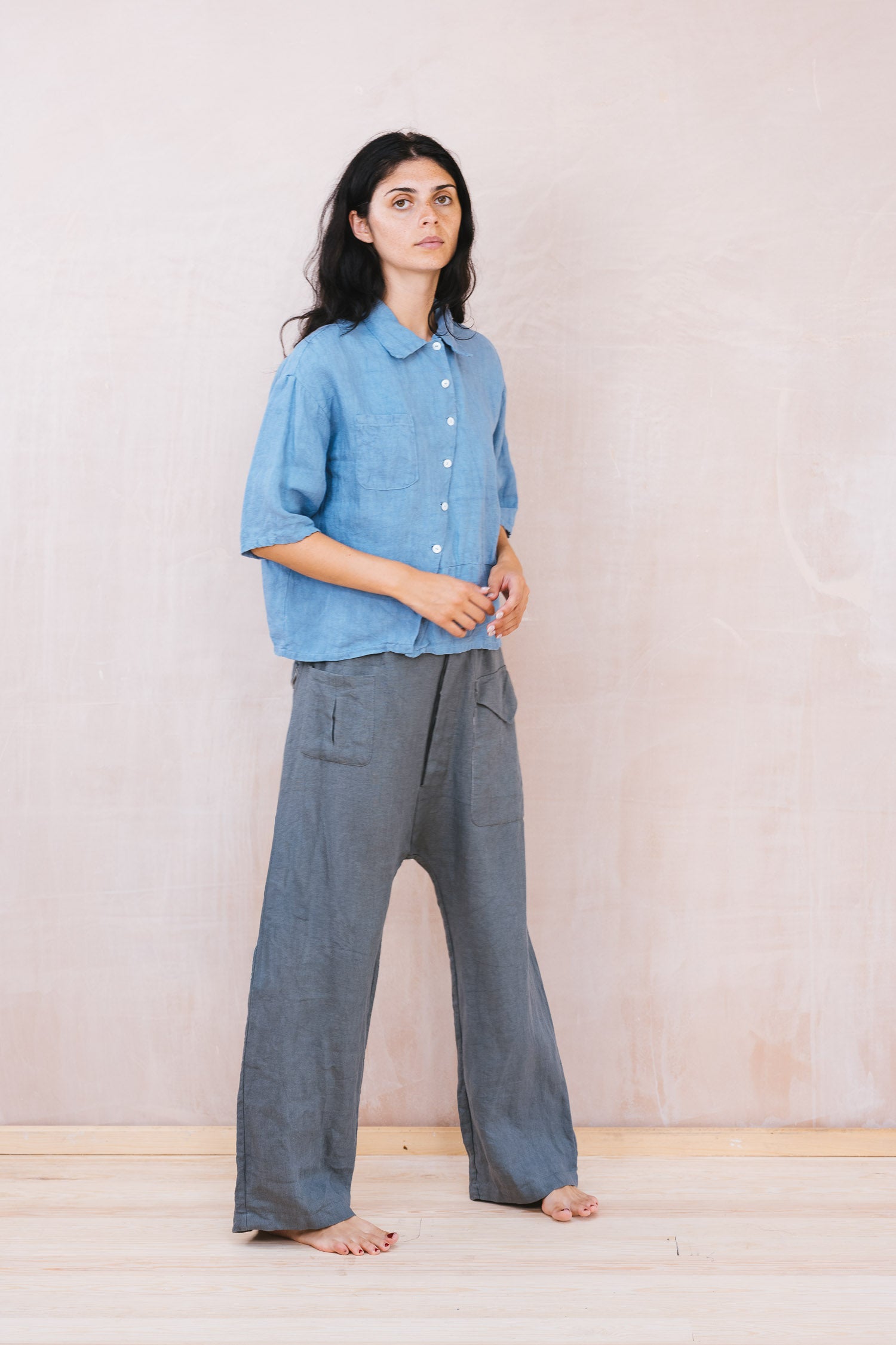 french painter pants linen