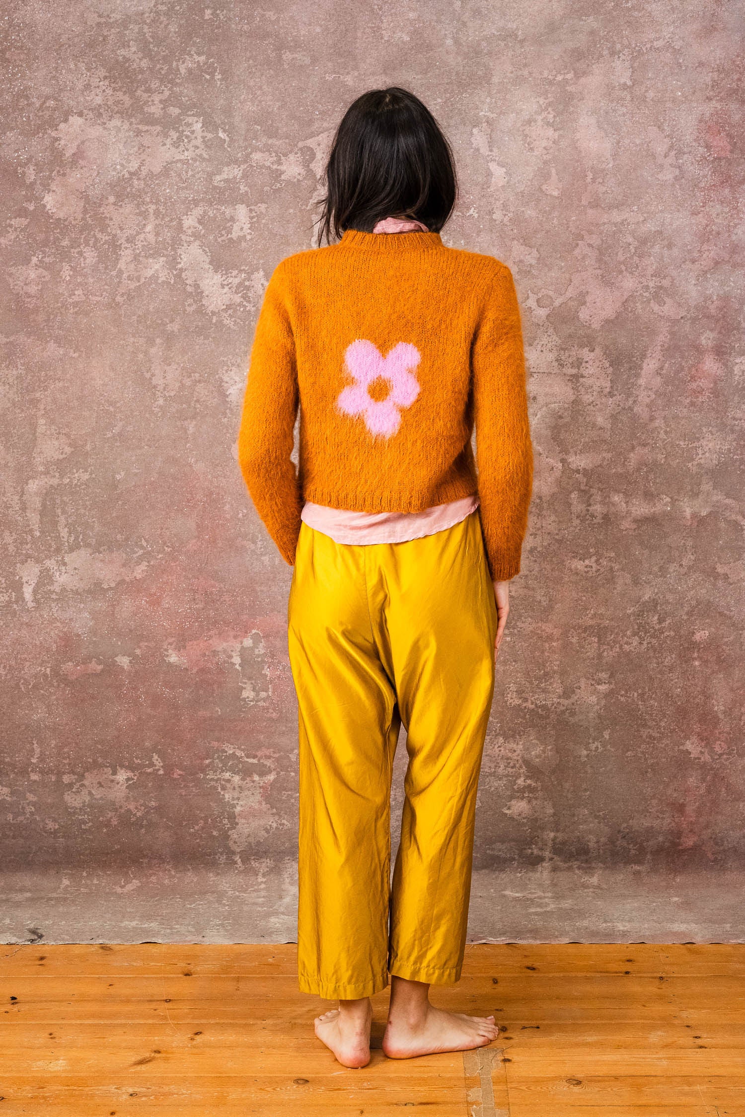 japan pants silk cotton satin