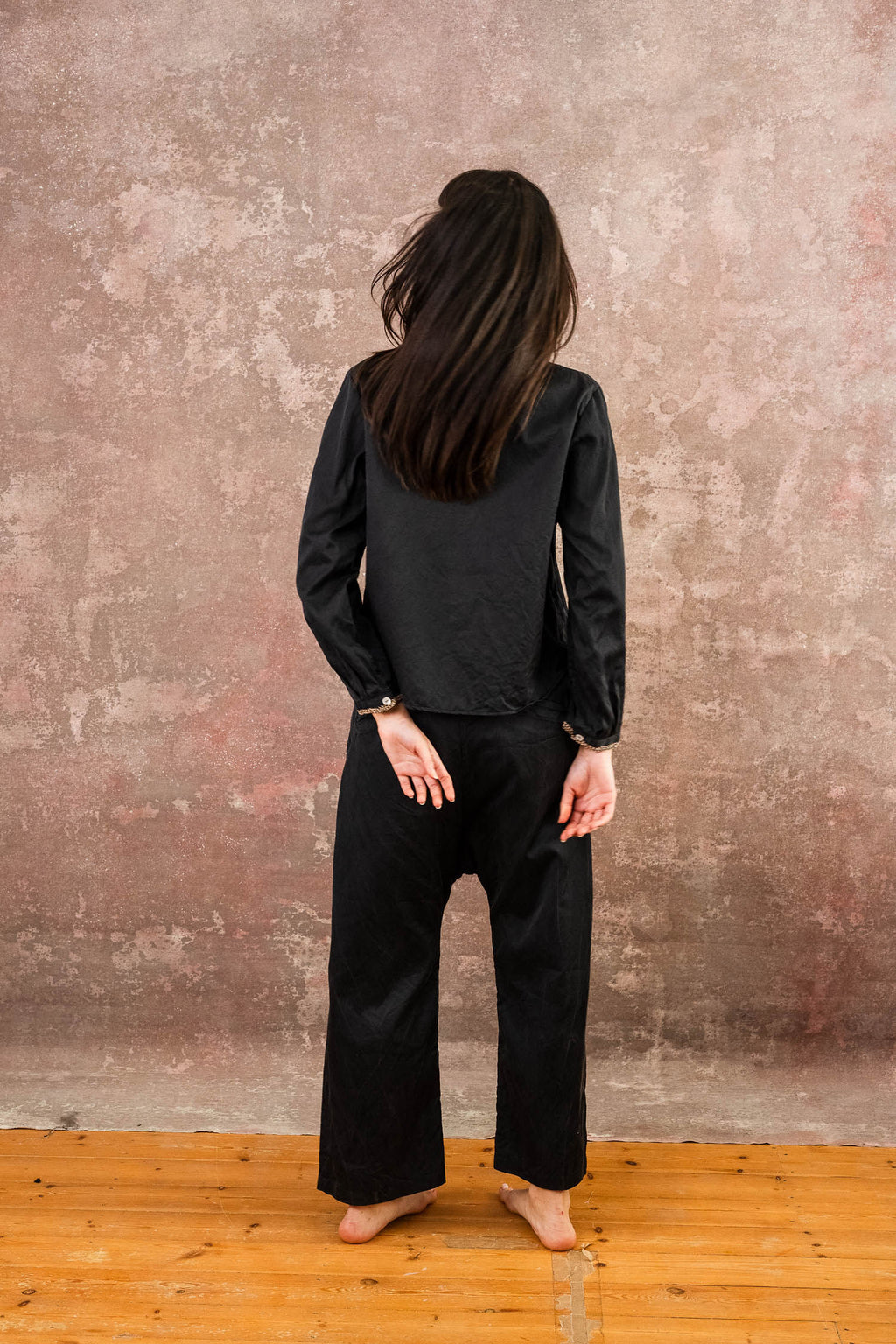 tin pants silk cotton croccante