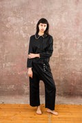 tin pants silk cotton croccante