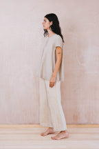 smock top silk cotton satin