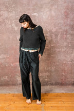 wide leg japan pants silk cotton satin