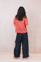 tailored line pants denim