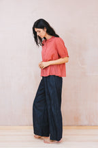 tailored line pants denim