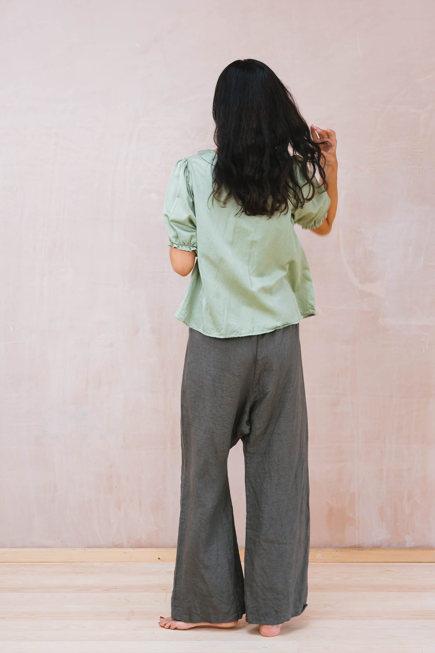 sweet blouse silk cotton satin