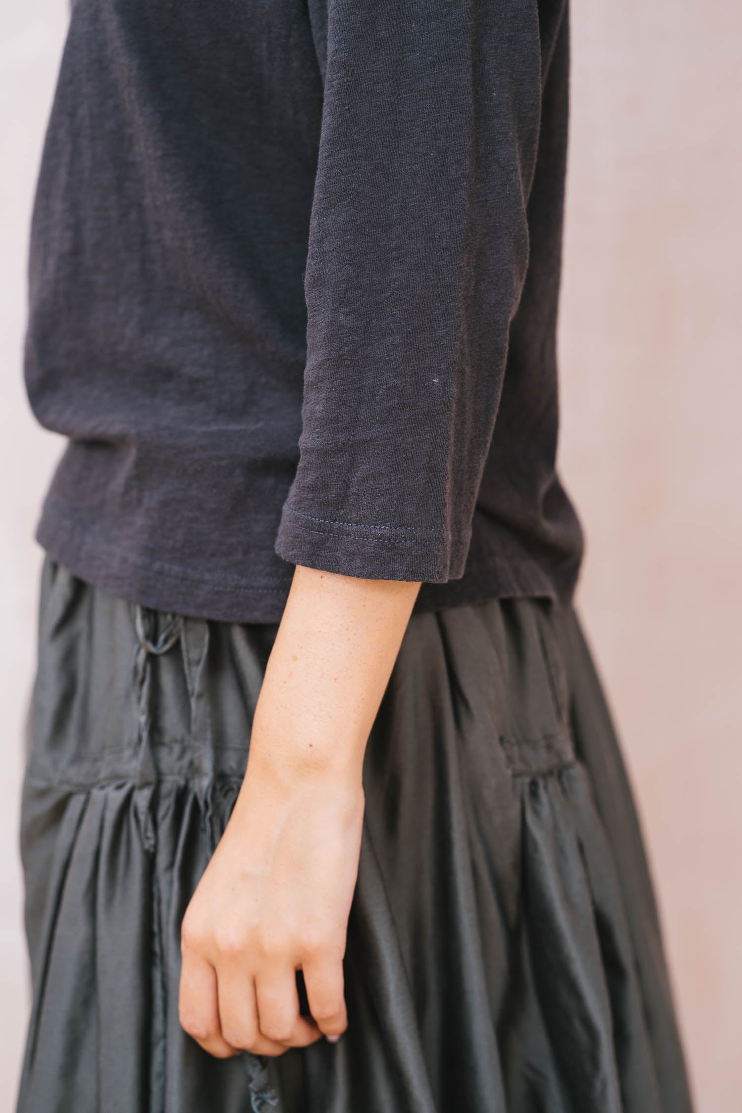 new frida skirt silk cotton satin