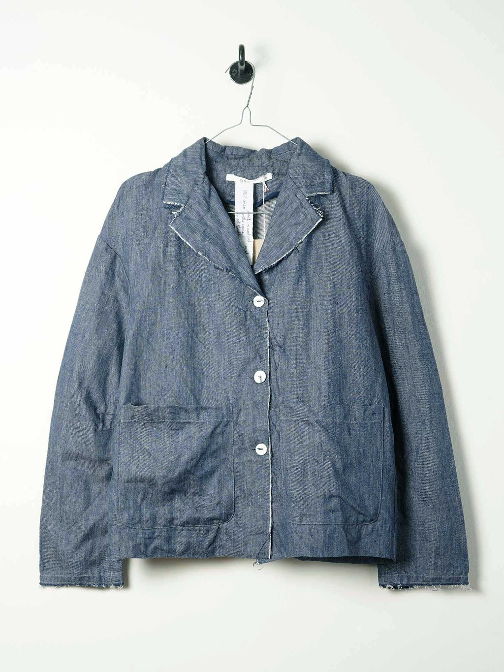 big stan jacket linen denim