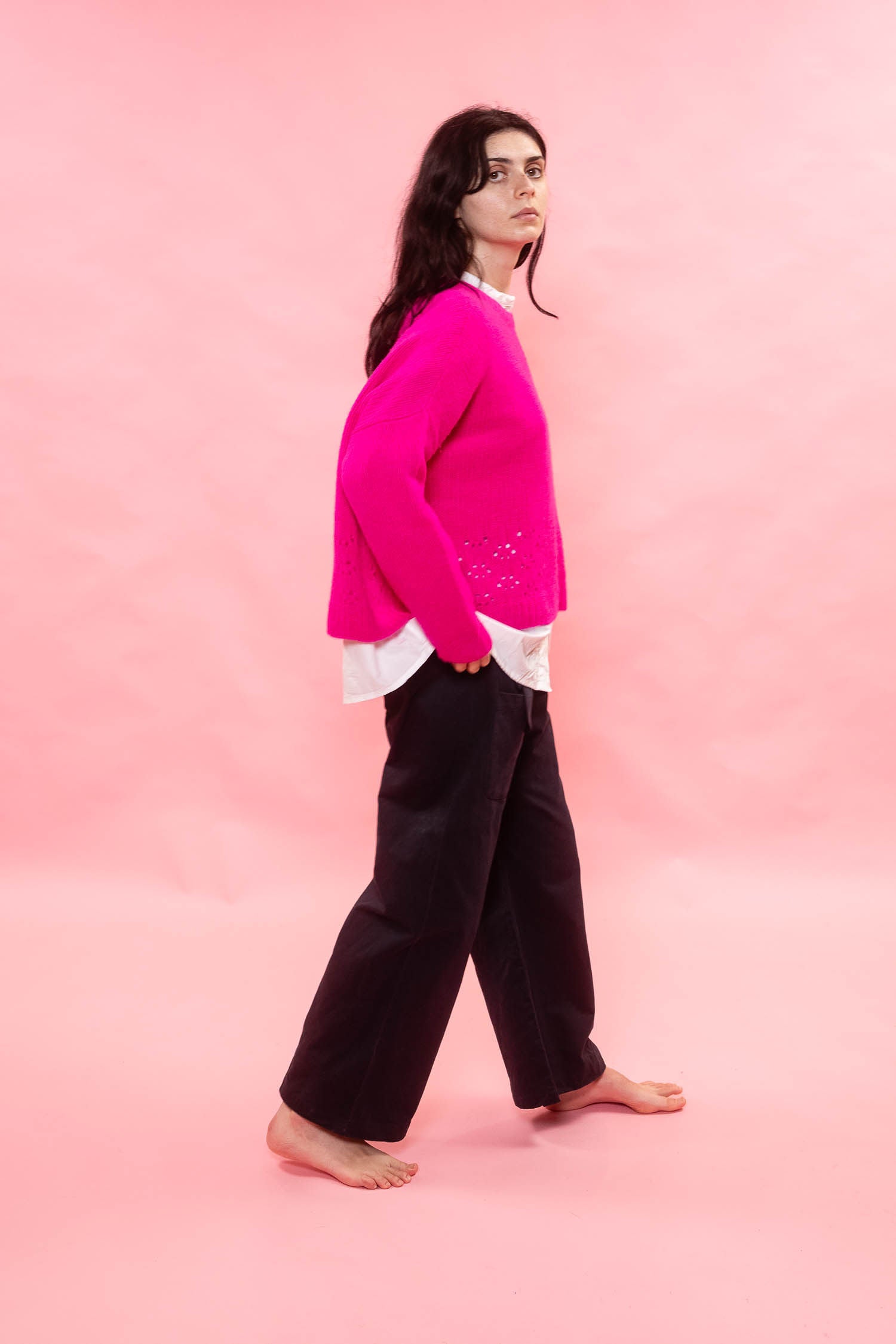 big lacey sweater cashmere