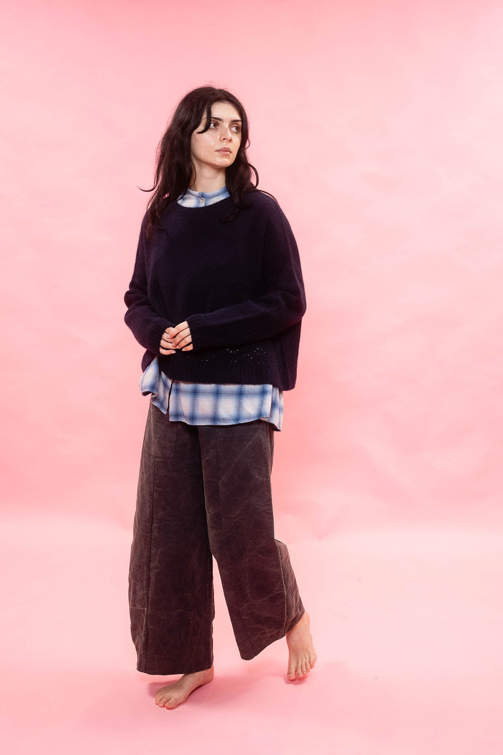 big lacey sweater cashmere
