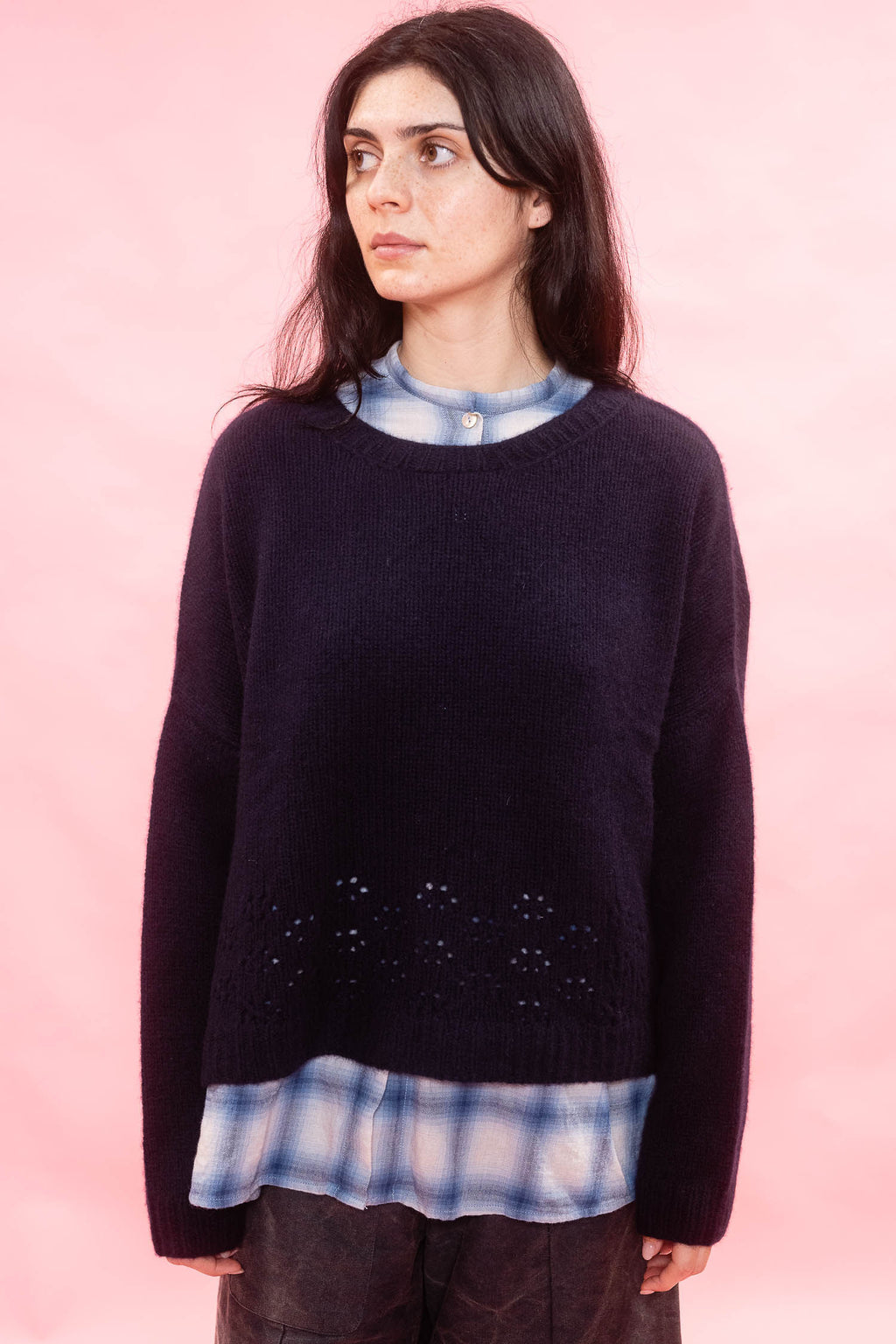 big lacey sweater cashmere