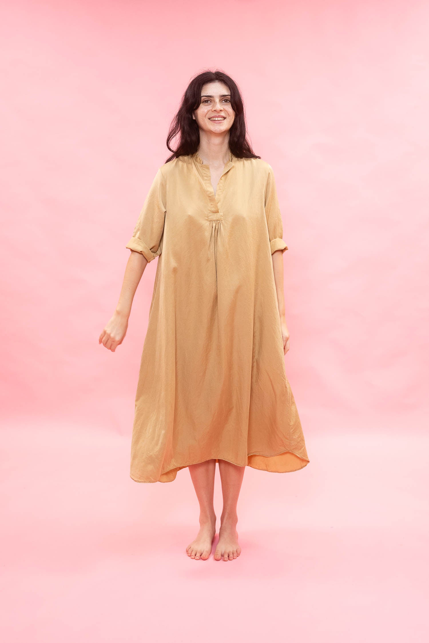 AW26 DR 309B dewey dress silk cotton satin