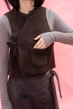 flight vest reversible wool