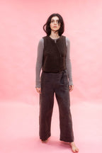 flight vest reversible wool