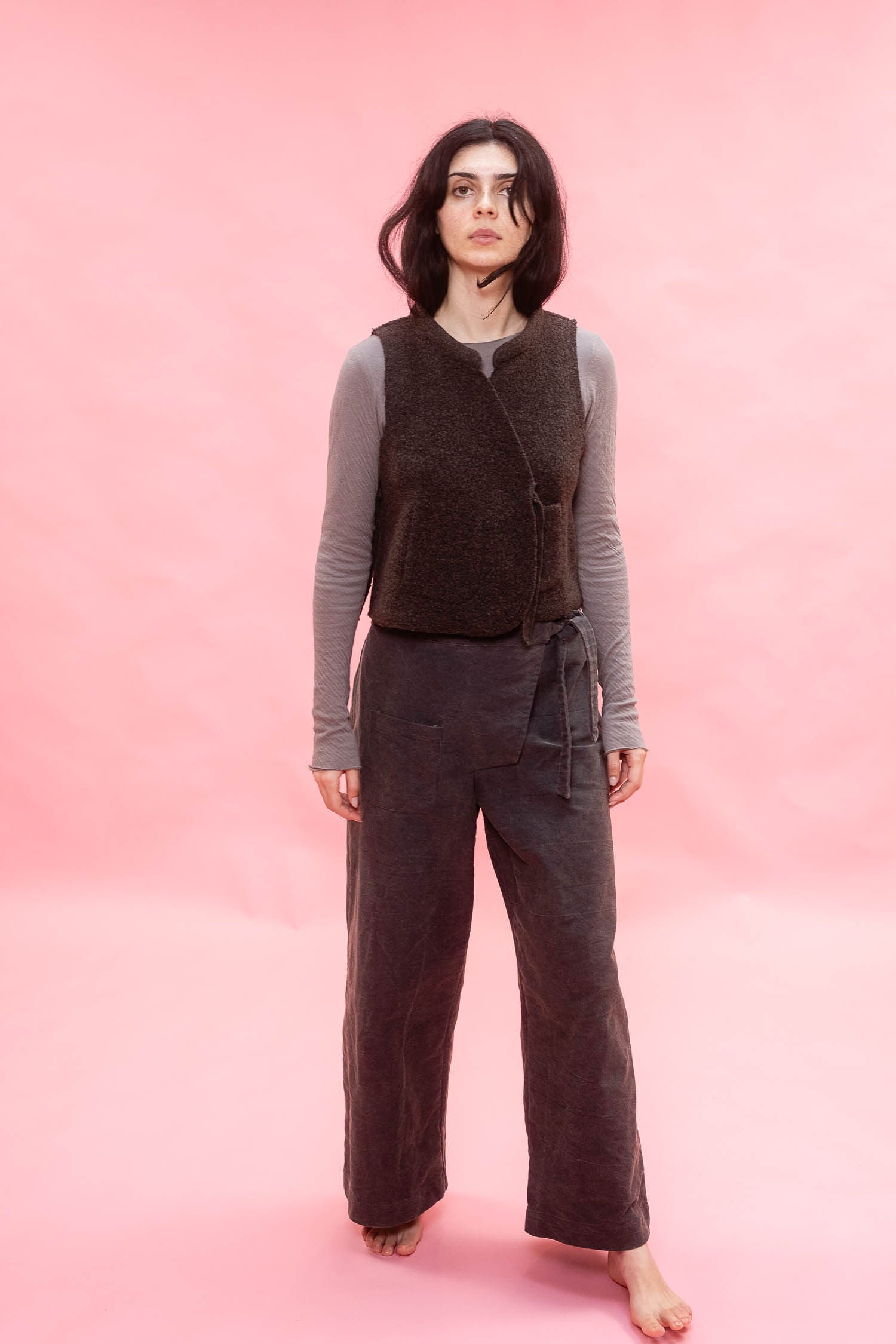 flight vest reversible wool