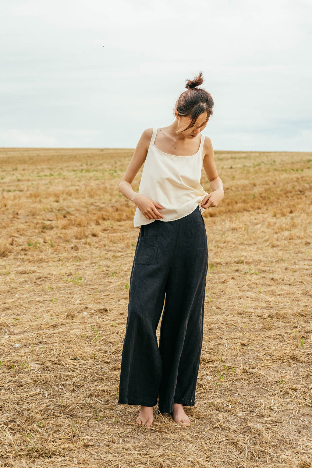 sale mud pants linen