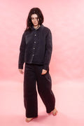 AW26 BL 3006 pointy collar blouse italian cotton twill