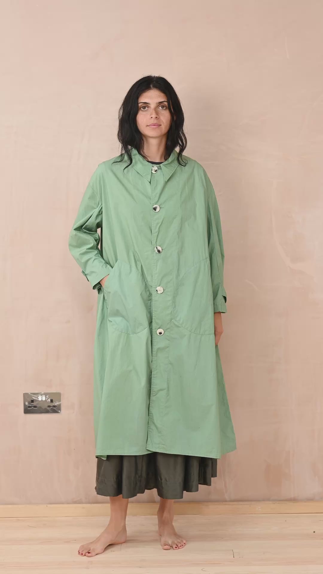 palace coat cotton poplin