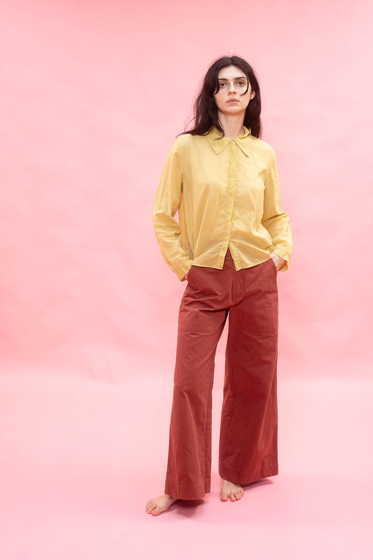 AW26 PNT 404 flare pants italian cotton twill