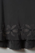 preloved - cutwork flower skirt long