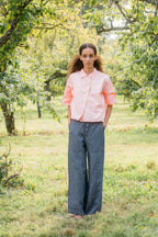 sale flare pants linen denim