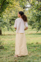 sale frill yoke blouse cotton voile