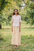 sale frill yoke blouse cotton voile