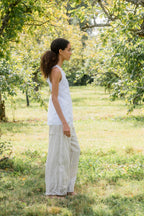 sale tailored line pants linen twill