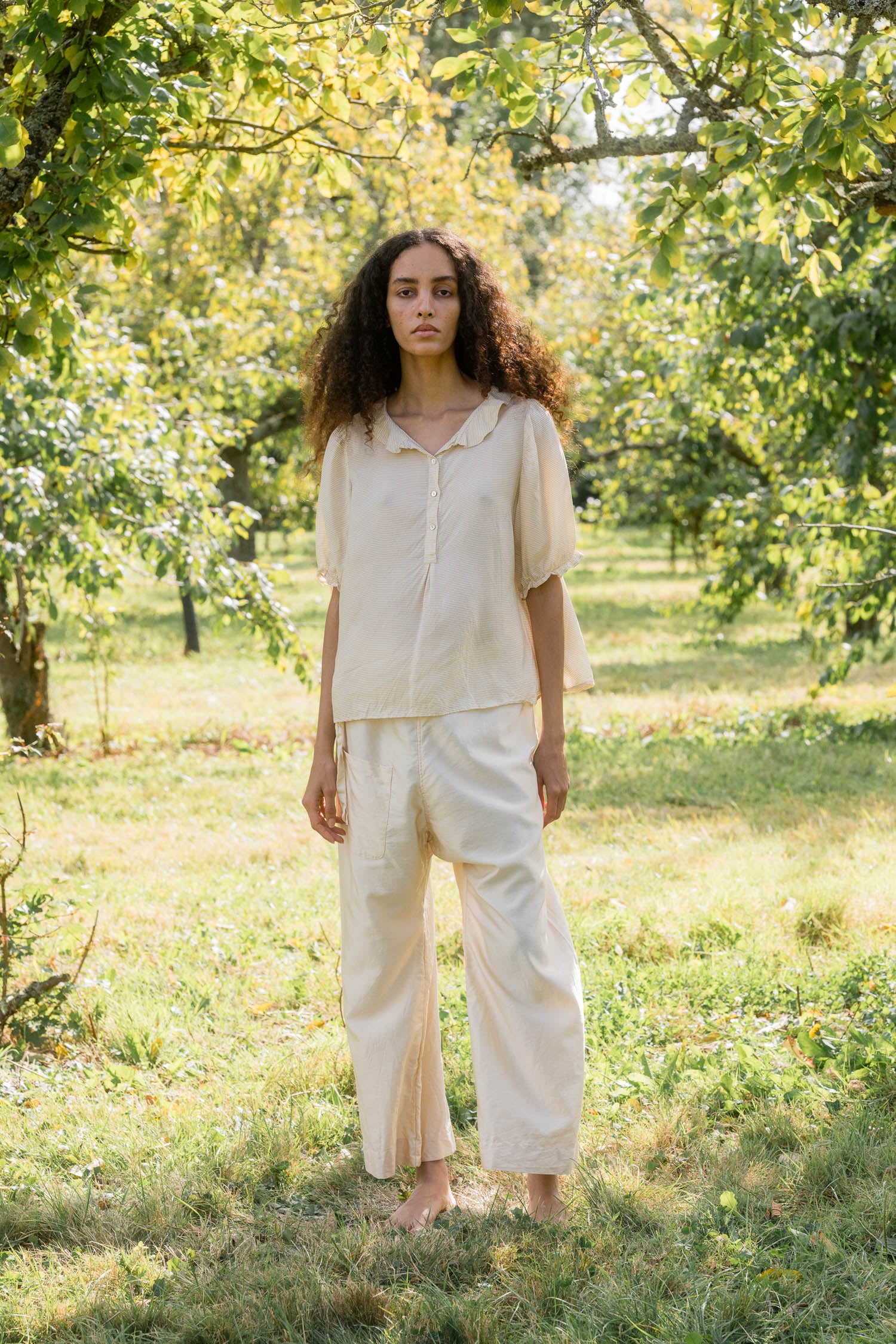 sale wide leg japan pants linen twill