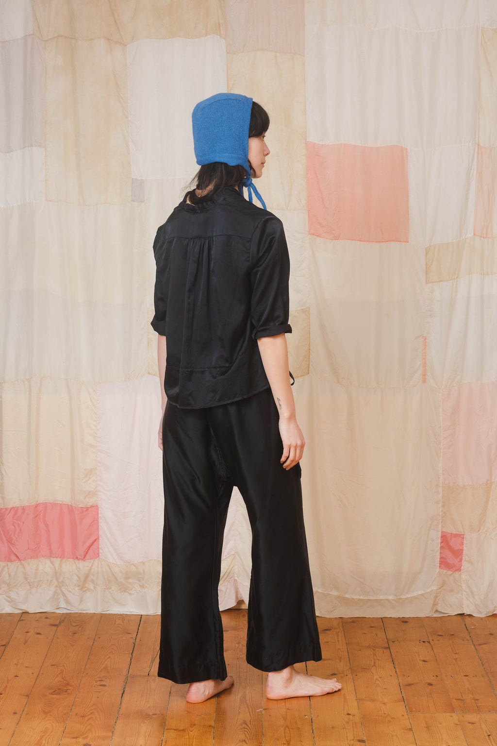 sale sunny shirt silk cotton satin