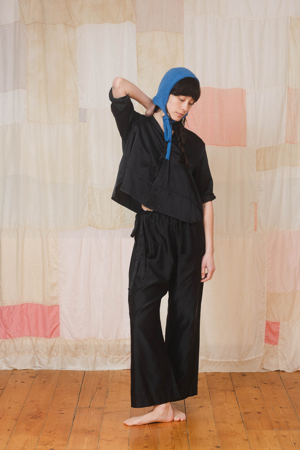 sale sunny shirt silk cotton satin