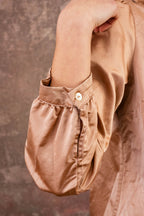 winter sweet blouse silk cotton satin