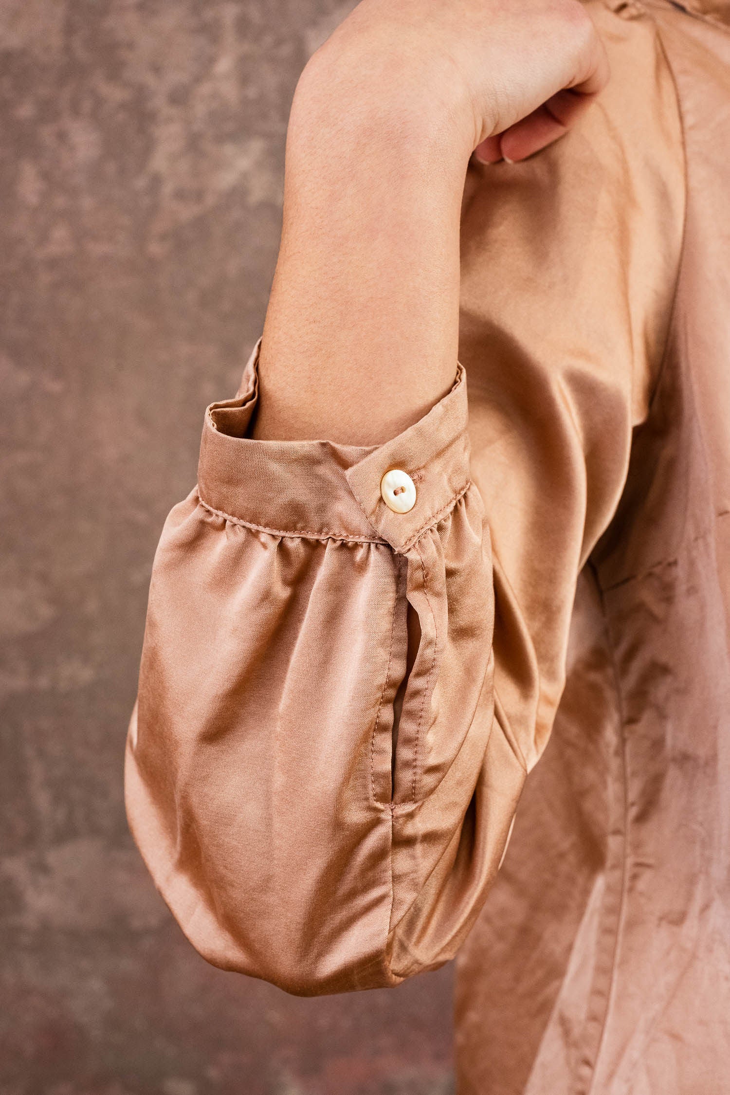 winter sweet blouse silk cotton satin