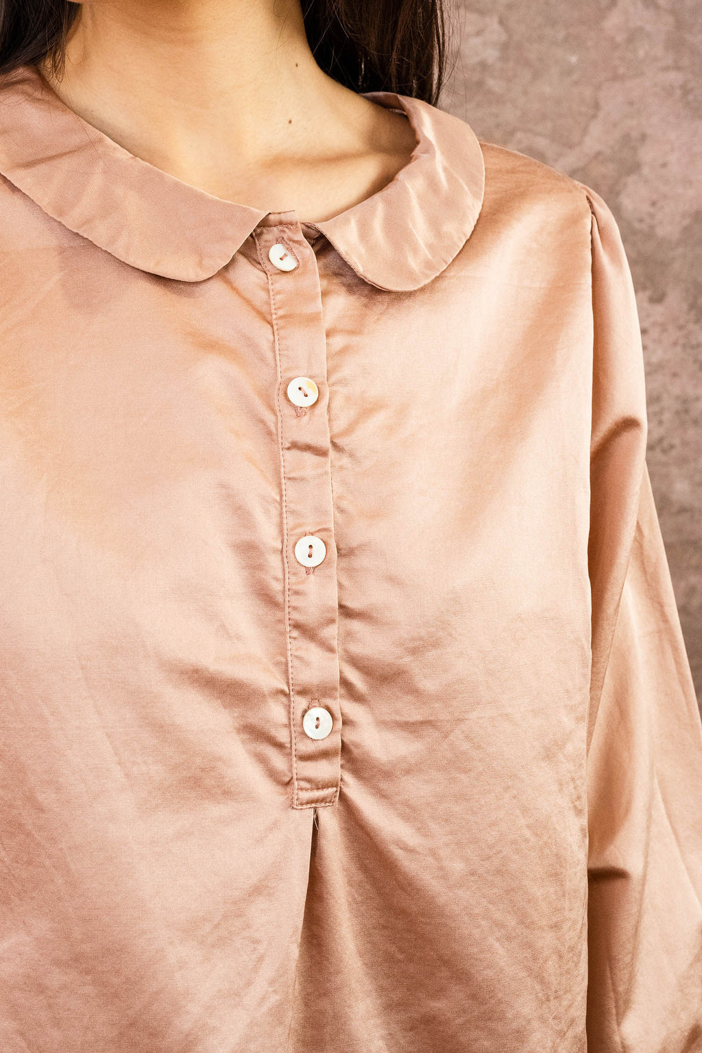 winter sweet blouse silk cotton satin
