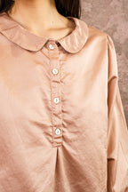 winter sweet blouse silk cotton satin